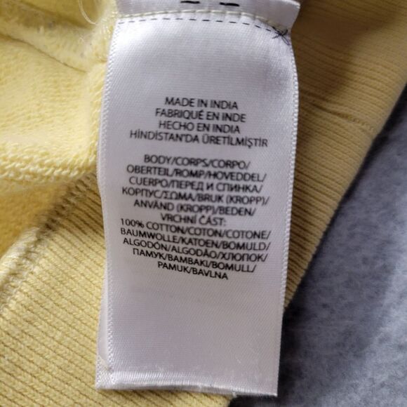 Polo Ralph Lauren Womens XL Big Pony Hoodie Yellow Sweatshirt Limited Edition - Picture 7 of 9